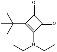 3-tert-butyl-4-(diethylamino)-3-cyclobutene-1,2-dione Structure