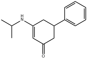 3-(isopropylamino)-5-phenyl-2-cyclohexen-1-one 구조식 이미지