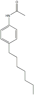 N-(4-heptylphenyl)acetamide 구조식 이미지