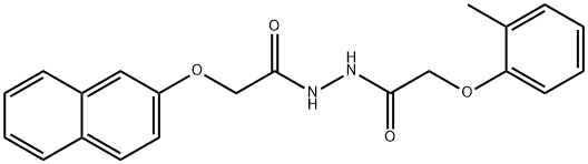 2-(2-methylphenoxy)-N'-[(2-naphthyloxy)acetyl]acetohydrazide 구조식 이미지