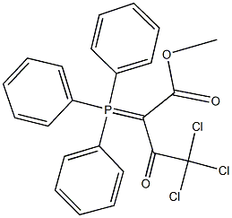 methyl 4,4,4-trichloro-3-oxo-2-(triphenylphosphoranylidene)butanoate 구조식 이미지