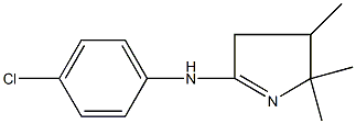 N-(4-chlorophenyl)-N-(2,2,3-trimethyl-3,4-dihydro-2H-pyrrol-5-yl)amine 구조식 이미지