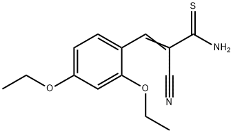 2-cyano-3-(2,4-diethoxyphenyl)-2-propenethioamide Structure