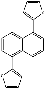 2-[5-(2-thienyl)-1-naphthyl]thiophene Structure