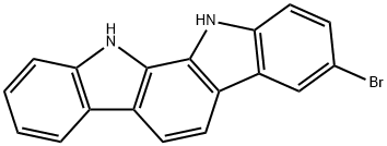 3-bromo-11,12-dihydroindolo[2,3-a]carbazole 구조식 이미지