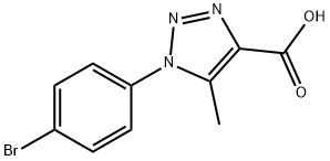 1-(4-bromophenyl)-5-methyl-1H-1,2,3-triazole-4-carboxylic acid Structure