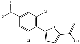 5-{2,6-dichloro-4-nitrophenyl}-2-furoic acid Structure