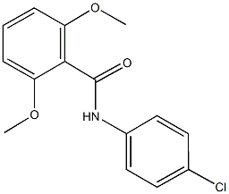 N-(4-chlorophenyl)-2,6-dimethoxybenzamide Structure