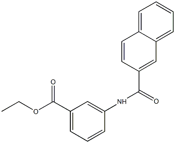 ethyl 3-(2-naphthoylamino)benzoate 구조식 이미지