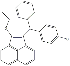 2-[(4-chlorophenyl)(phenyl)methyl]-1-acenaphthylenyl ethyl ether Structure