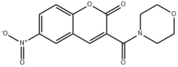 6-nitro-3-(4-morpholinylcarbonyl)-2H-chromen-2-one 구조식 이미지