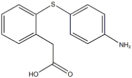 {2-[(4-aminophenyl)sulfanyl]phenyl}acetic acid Structure