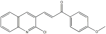 3-(2-chloro-3-quinolinyl)-1-(4-methoxyphenyl)-2-propen-1-one Structure