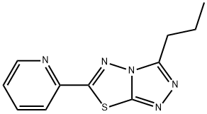 3-propyl-6-(2-pyridinyl)[1,2,4]triazolo[3,4-b][1,3,4]thiadiazole Structure