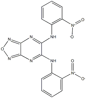 5,6-bis{2-nitroanilino}[1,2,5]oxadiazolo[3,4-b]pyrazine 구조식 이미지