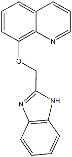 1H-benzimidazol-2-ylmethyl 8-quinolinyl ether Structure