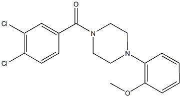 2-[4-(3,4-dichlorobenzoyl)-1-piperazinyl]phenyl methyl ether Structure