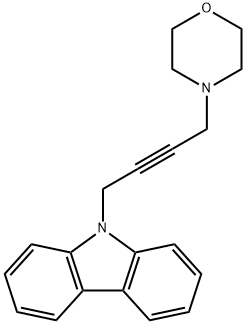 9-[4-(4-morpholinyl)-2-butynyl]-9H-carbazole Structure