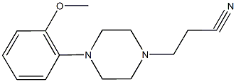 3-[4-(2-methoxyphenyl)-1-piperazinyl]propanenitrile 구조식 이미지