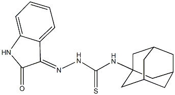 1H-indole-2,3-dione 3-[N-(1-adamantyl)thiosemicarbazone] 구조식 이미지