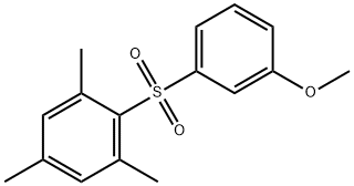 2-[(3-methoxyphenyl)sulfonyl]-1,3,5-trimethylbenzene 구조식 이미지