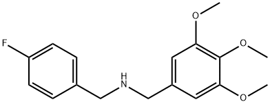 N-[(4-fluorophenyl)methyl][3,4,5-tris(methyloxy)phenyl]methanamine 구조식 이미지