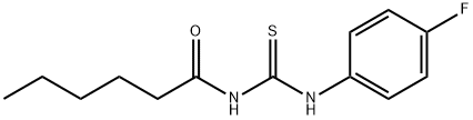 N-(4-fluorophenyl)-N'-hexanoylthiourea 구조식 이미지