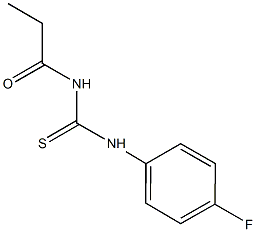 N-(4-fluorophenyl)-N'-propionylthiourea 구조식 이미지