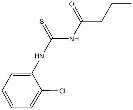 N-butyryl-N'-(2-chlorophenyl)thiourea 구조식 이미지