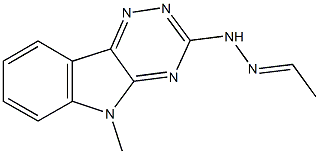 acetaldehyde (5-methyl-5H-[1,2,4]triazino[5,6-b]indol-3-yl)hydrazone Structure