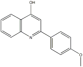2-(4-methoxyphenyl)-4-quinolinol 구조식 이미지