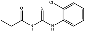 N-(2-chlorophenyl)-N'-propionylthiourea 구조식 이미지