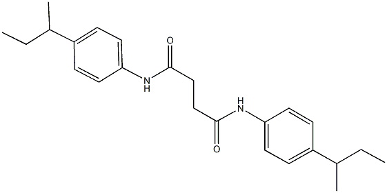 N~1~,N~4~-bis(4-sec-butylphenyl)succinamide Structure