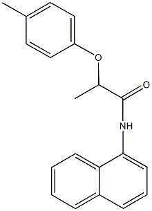 2-(4-methylphenoxy)-N-(1-naphthyl)propanamide Structure
