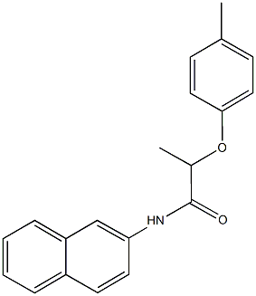 2-(4-methylphenoxy)-N-(2-naphthyl)propanamide Structure