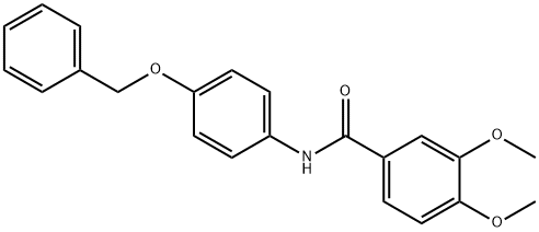 N-[4-(benzyloxy)phenyl]-3,4-dimethoxybenzamide Structure