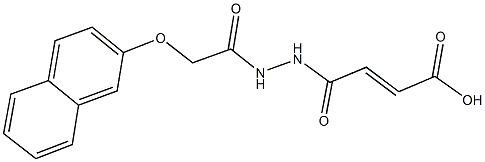 4-{2-[(2-naphthyloxy)acetyl]hydrazino}-4-oxo-2-butenoic acid 구조식 이미지