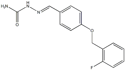 4-[(2-fluorobenzyl)oxy]benzaldehyde semicarbazone 구조식 이미지