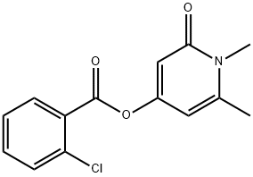 1,6-dimethyl-2-oxo-1,2-dihydro-4-pyridinyl 2-chlorobenzoate Structure