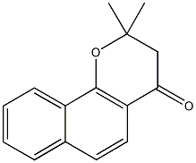 2,2-dimethyl-2,3-dihydro-4H-benzo[h]chromen-4-one 구조식 이미지