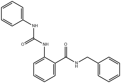 2-[(anilinocarbonyl)amino]-N-benzylbenzamide Structure