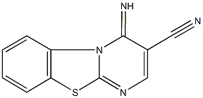 4-imino-4H-pyrimido[2,1-b][1,3]benzothiazole-3-carbonitrile 구조식 이미지