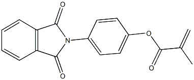 4-(1,3-dioxo-1,3-dihydro-2H-isoindol-2-yl)phenyl 2-methylacrylate Structure