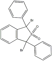 1,3-dibromo-1,3-diphenyl-1,3-dihydro-2-benzothiophene 2,2-dioxide Structure