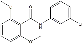 N-(3-chlorophenyl)-2,6-dimethoxybenzamide 구조식 이미지