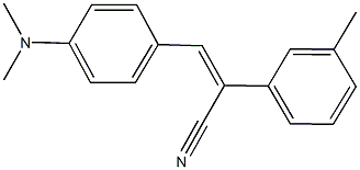 3-[4-(dimethylamino)phenyl]-2-(3-methylphenyl)acrylonitrile Structure