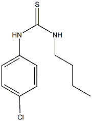 N-butyl-N'-(4-chlorophenyl)thiourea 구조식 이미지