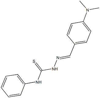 4-(dimethylamino)benzaldehyde N-phenylthiosemicarbazone 구조식 이미지