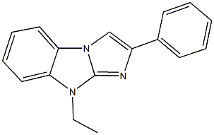 9-ethyl-2-phenyl-9H-imidazo[1,2-a]benzimidazole 구조식 이미지