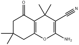 2-amino-4,4,7,7-tetramethyl-5-oxo-5,6,7,8-tetrahydro-4H-chromene-3-carbonitrile 구조식 이미지